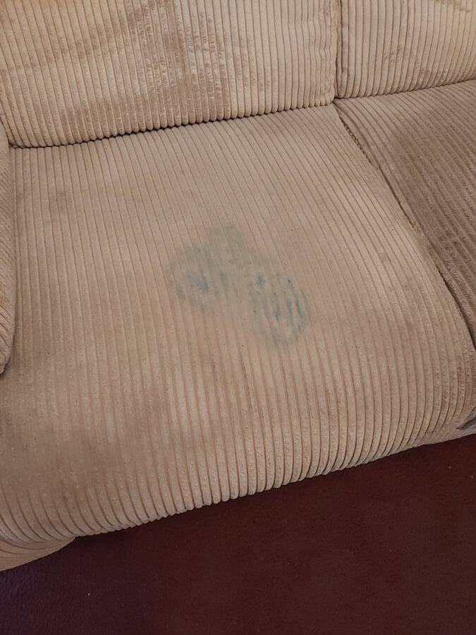 Upholstery stain removal from Silent Mites